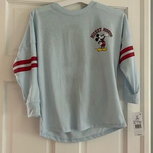 NWT LONG SLEEVE MICKEY MOUSE T SHIRT SMALL 6/6X